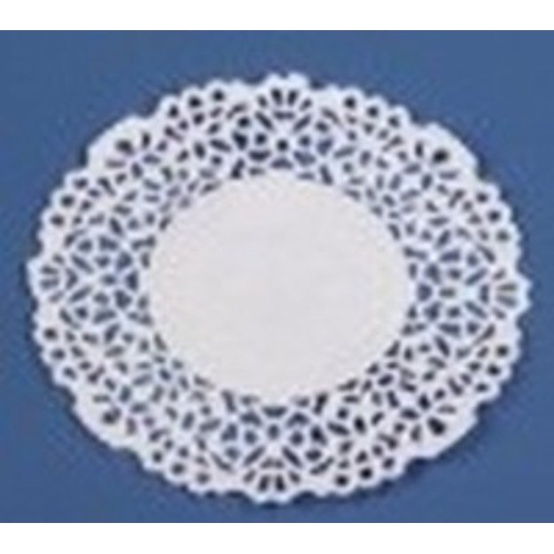 Padėkliukai, popieriniai, karpyti, balti, D 10 cm, 1000 vnt.