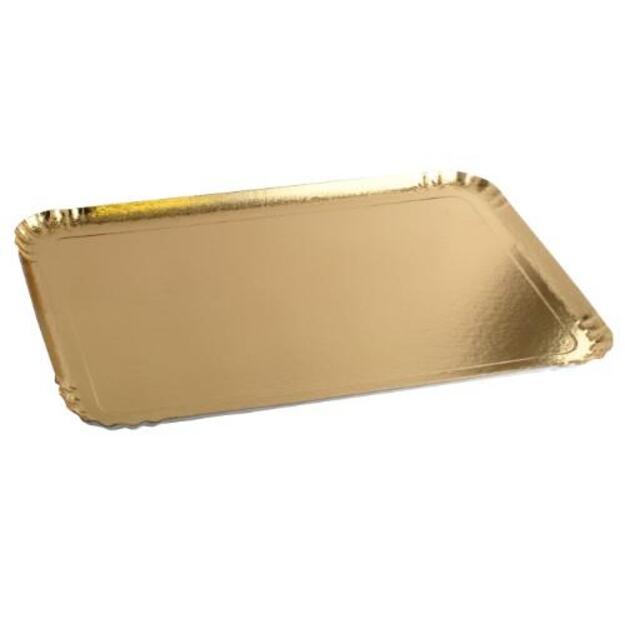 Vienkartiniai padėklai CATERING, aukso sp., 34x25 cm, 25 vnt.