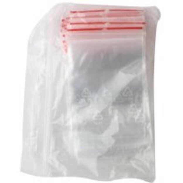 Užspaudžiami maišeliai, 7 x 10 cm, LDPE, 100 vnt.