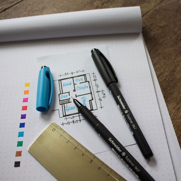 Rašiklis SCHNEIDER TOPLINER 967, 0,4 mm. 4