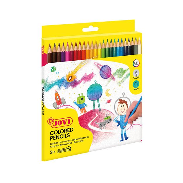 Spalvoti pieštukai JOVI, 24 spalvos 4