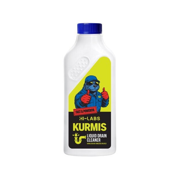 Kanalizacijos vamzdžių valiklis KURMIS, 500 ml