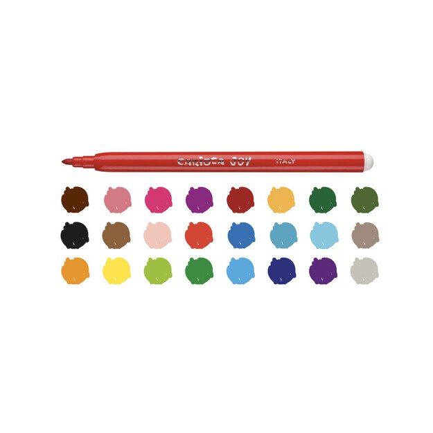 Flomasteriai CARIOCA JOY, 24 spalvos 2