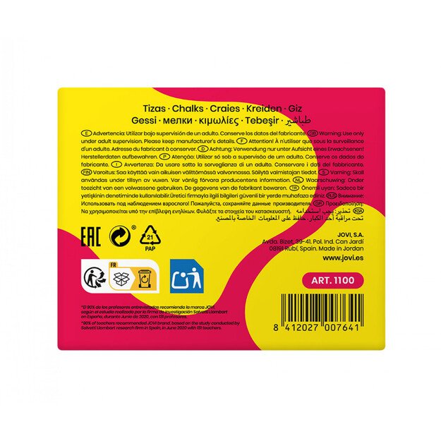 Mokyklinė kreida JOVI 4