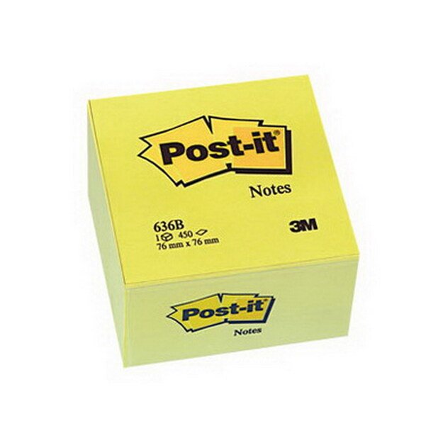 Lipnūs lapeliai POST - IT   Cube , 76 x 76 mm, 450 lapelių