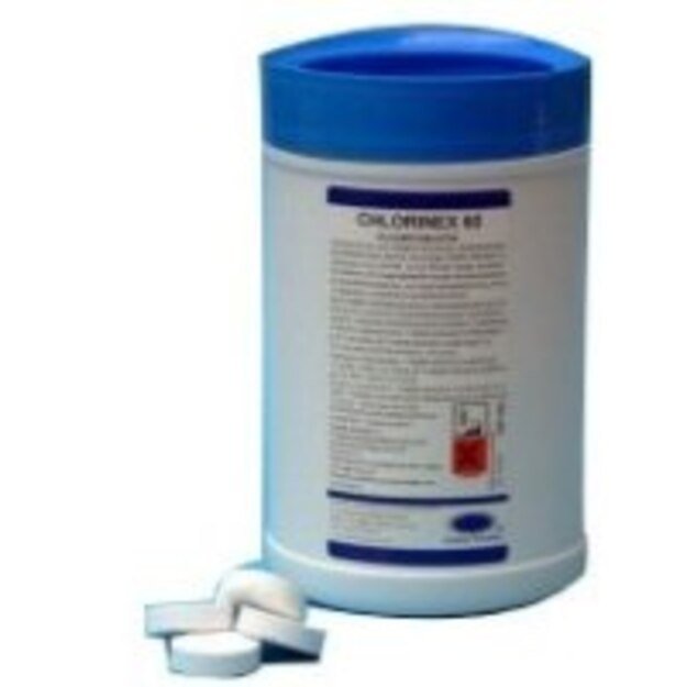 Chloro tabletės CHEMI-PHARM Chlorinex-60, 1 kg, ~300 vnt.