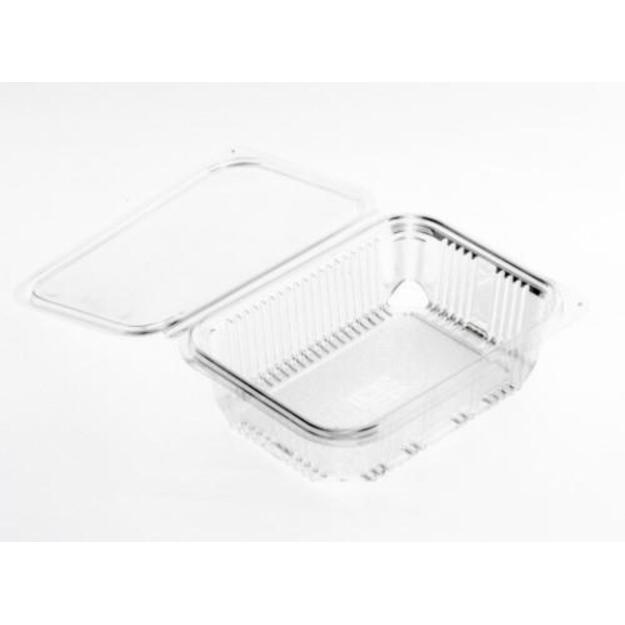 Indelis salotoms, kvadratinis, su dangteliu, PET, 18,7 x 14,4 x 6,5 cm, 1 l, 50 vnt.