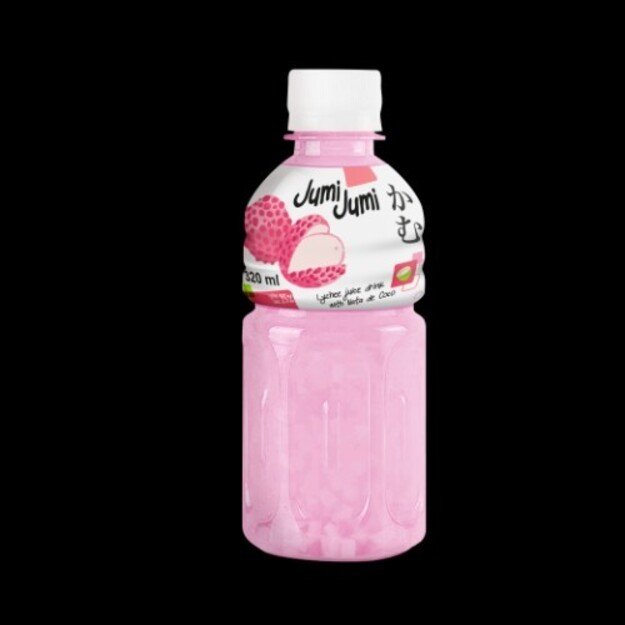 Ličių skonio sulčių gėrimas JUMI JUMI su kokosų želė gabaliukais, 320 ml.