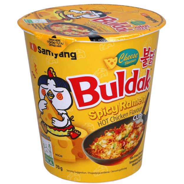 Ramenas SAMYANG, Buldak Cheese, puodelyje, 70 g