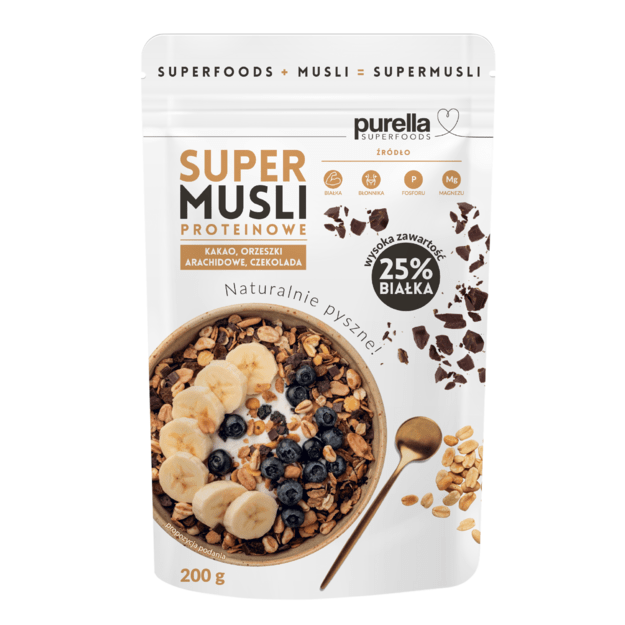 Dribsniai PURELLA, su kakava, rie&scaron;utais ir &scaron;okoladu, 200 g