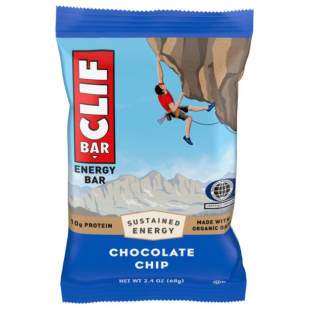 Energinis batonėlis, CLIF, su &scaron;okolado drožlėmis, 68 g.