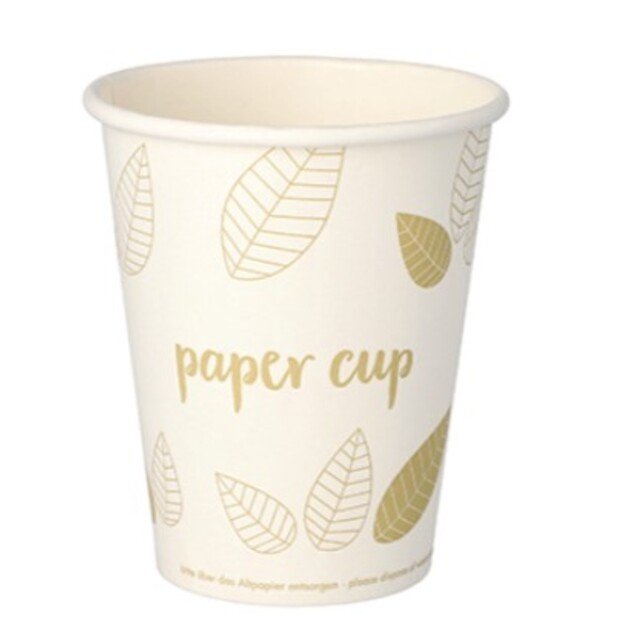 Vienkartiniai puodeliai, popierius, 200 ml, D 8 cm, 50 vnt