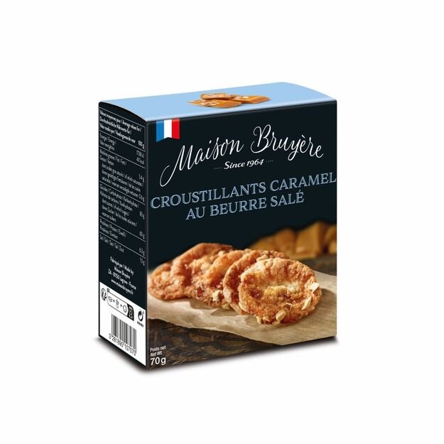 Sausainiai MAISON BRUYERE, sūdytos karamelės skonio, 70 g