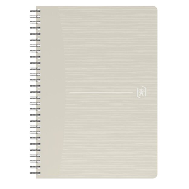Perdirbtas sąsiuvinis su spirale OXFORD Rec’Up, A5, 90 lapų, 90 gsm, linijomis 4