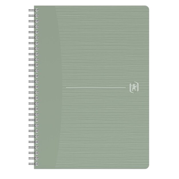 Perdirbtas sąsiuvinis su spirale OXFORD Rec&rsquo;Up, A5, 90 lapų, 90 gsm, linijomis 8