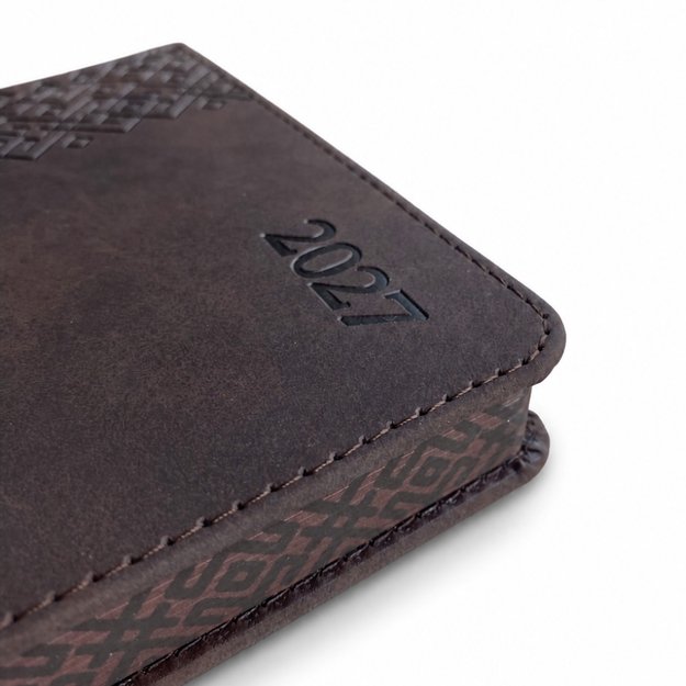 Kalendorius TRADITIONAL 2026, PU, A5, ruda