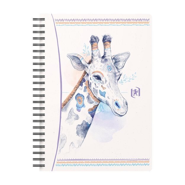 Sąsiuvinis su spirale OXFORD BOHO CHIC, A5, 60 lapų, 90 gsm, langeliais 7