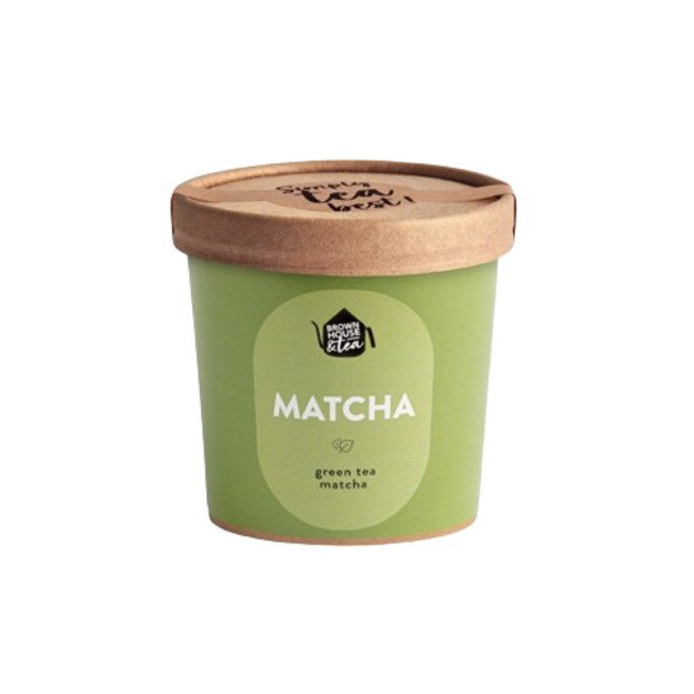 Žalioji arbata BROWN HOUSE AND TEA, tradicinė matcha, milteliais, 40 g