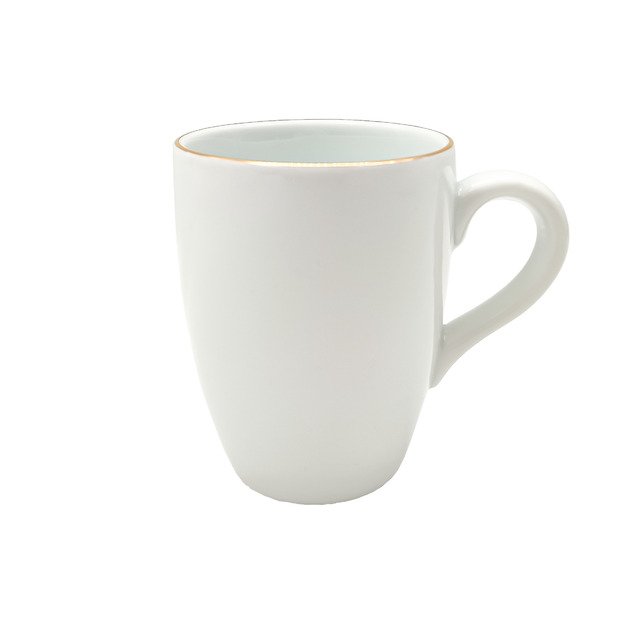 Puodelis Gold, porcelianas, 350 ml, D 8,5 cm, H 10 cm, vnt