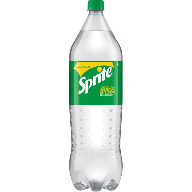 Gazuotas citrinų skonio gaivusis gėrimas SPRITE, 2 l, PET D 1