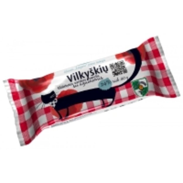 Glaistytas varškės sūrelis VILKYŠKIŲ, su aguonomis, 25%, 40 g