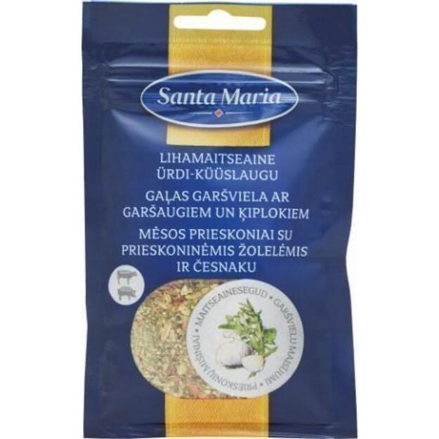 Mėsos prieskoniai su prieskoninemis žolelemis ir česnaku SANTA MARIA, 20 g 1