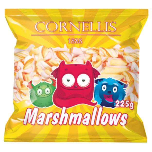 Zefyriniai saldainiai CORNELLIS Marshmallows, 225 g 1