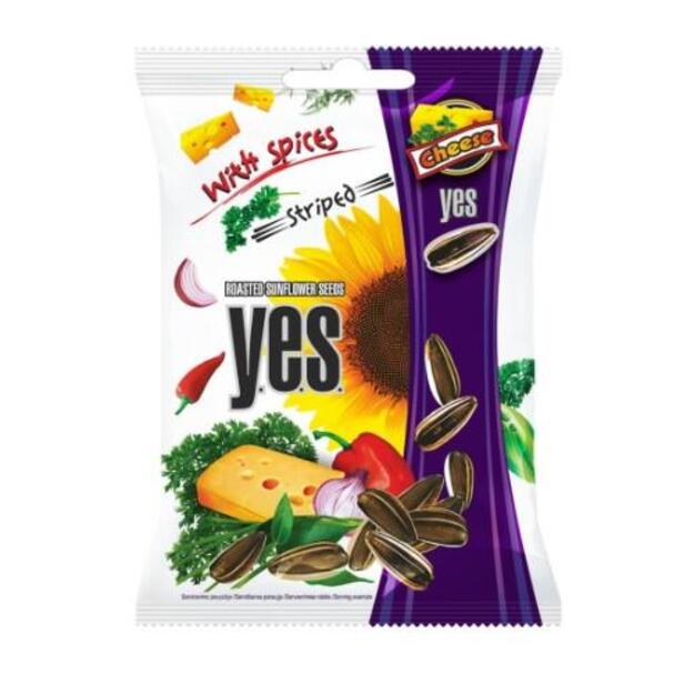 Skrudintos saulėgrąžos Y.E.S sūrio skonio, 90 g 1