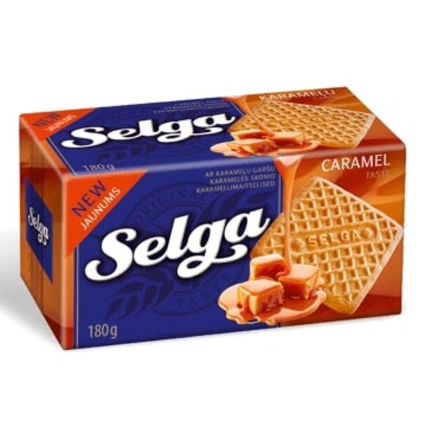 Sausainiai SELGA, karamelės skonio, 180 g 1