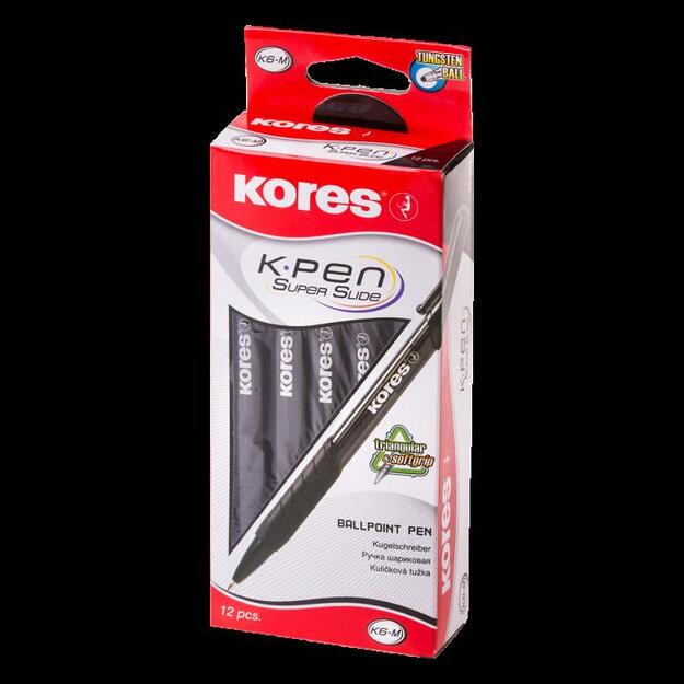 Tu&scaron;inukas KORES K6-F, 0.7 mm, juodos spalvos tu&scaron;as 2