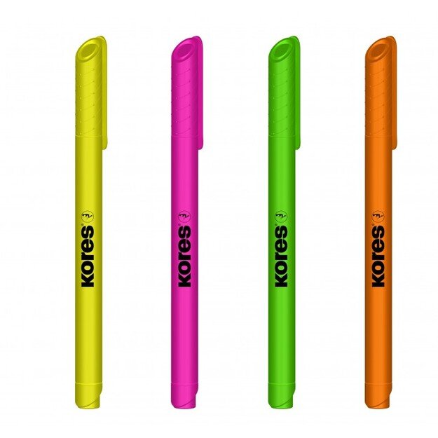 Teksto žymeklis KORES HIGH LINER FINE 4 spalvų rinkinys 2