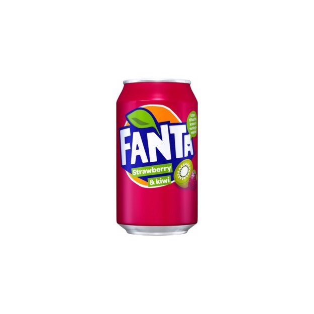 Gaivusis gėrimas FANTA Strawberry  & Kiwi, gazuotas, 0, 33 l, skardinė, D