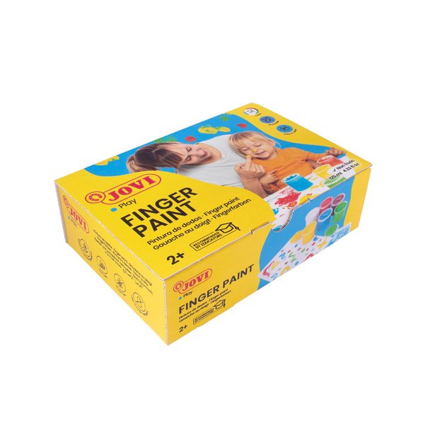 Dažai piešti pirštais JOVI, 6 spalvos, 125ml 1