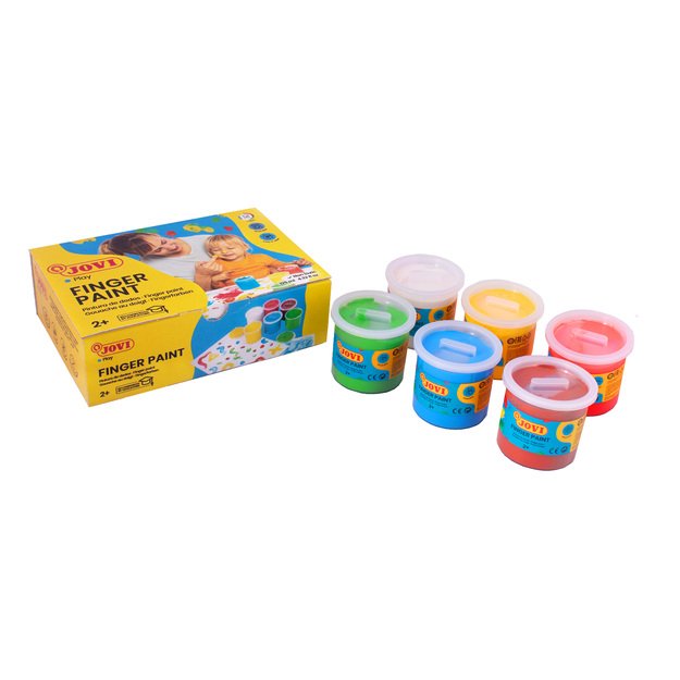 Dažai piešti pirštais JOVI, 6 spalvos, 125ml 3