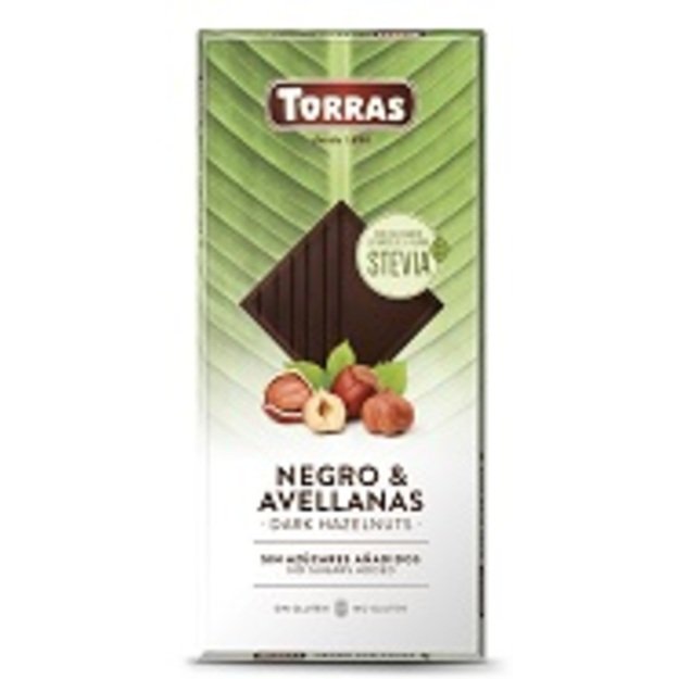 Šokoladas STEVIA, juodasis su riešutais, 125 g