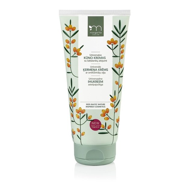 Universalus kūno kremas MARGARITA, su šaltalankių aliejumi, 200 ml