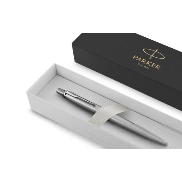 Automatinis tušinukas Parker Jotter Waterloo Blue CT Medium Blue.  Su dovanų dėžute 1