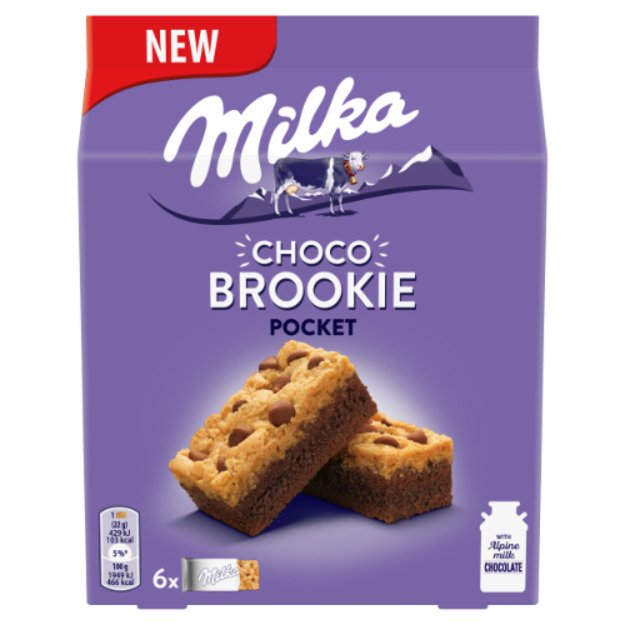 Pyragaičiai MILKA Choco Brookie Pocket, 6vnt.,  132 g
