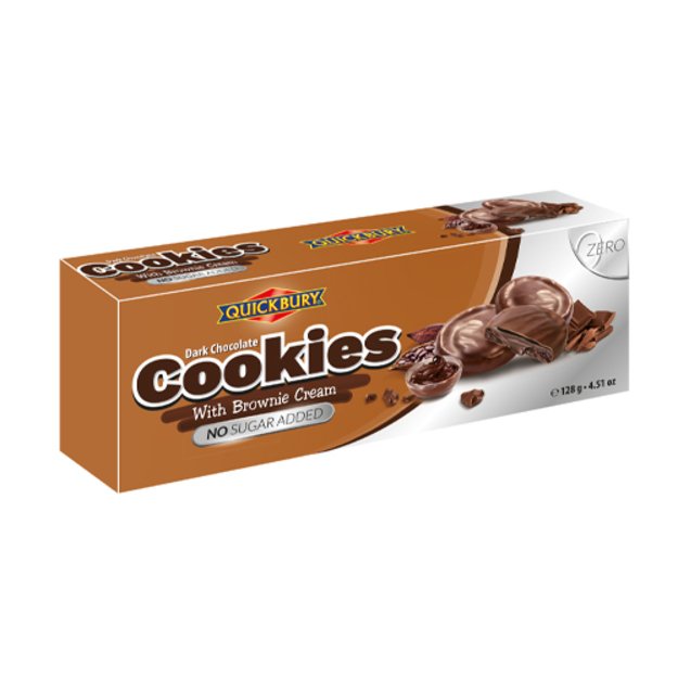 Juodojo &scaron;okolado sausainiai su browniu kremu, 128 g