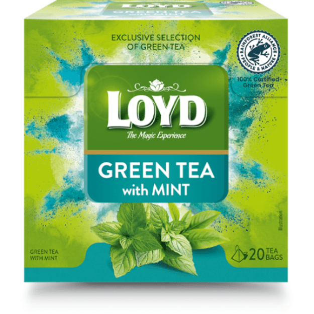 Žalioji arbata LOYD Green Mint, 20 x 1.5g 1