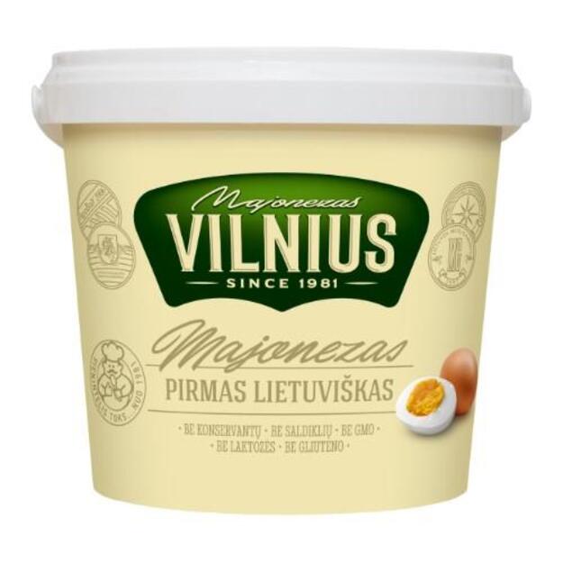 Majonezas VILNIUS Pirmas Lietuviškas, 35% 1000ml/985g