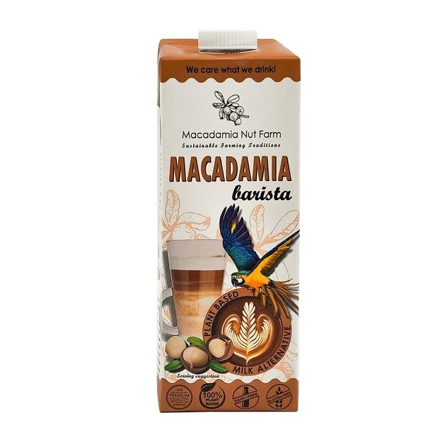 Makadamijų rie&scaron;utų gėrimas, MACADAMIA NUT FARM, Barista, 1 l