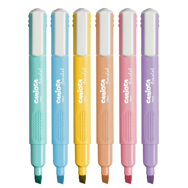 Teksto žymeklis CARIOCA, įvairių pastelinių spalvų 1