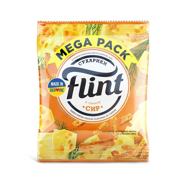 Džiūvėsėliai FLINT, sūrio skonio, 110 g