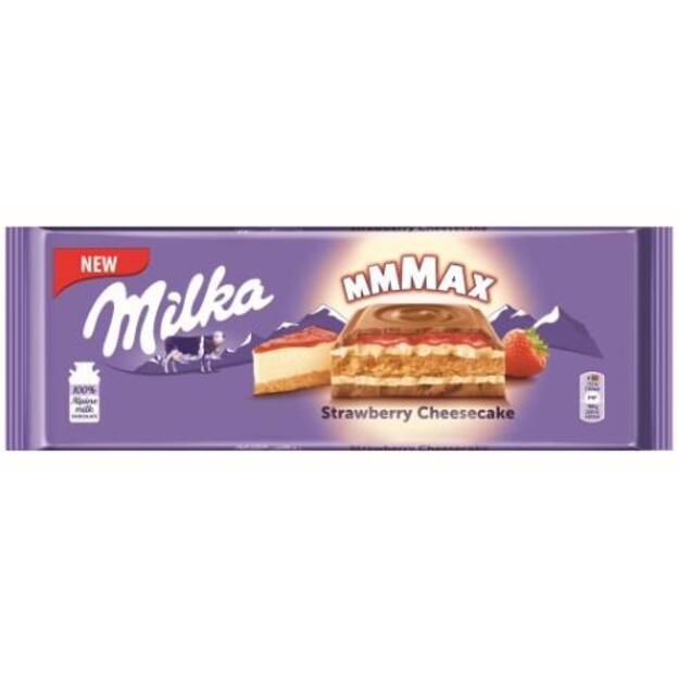 Pieninis šokoladas MILKA su sūrio pyrago skonio įdaru, 300g