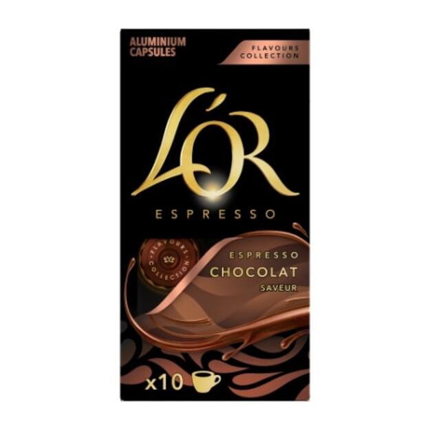 Kavos kapsulės L OR Chocolat, 10 vnt x 52g