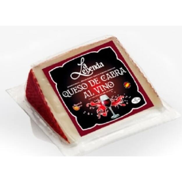 Ožkos sūris LA LEYENDA, su raudonojo vyno skoniu, 200 g.