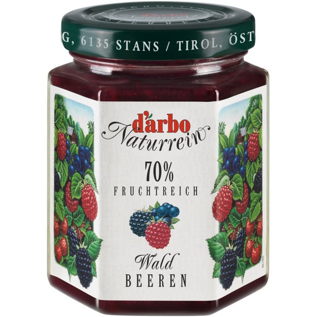 Miško uogų džemas D ARBO, 70%, 200 g