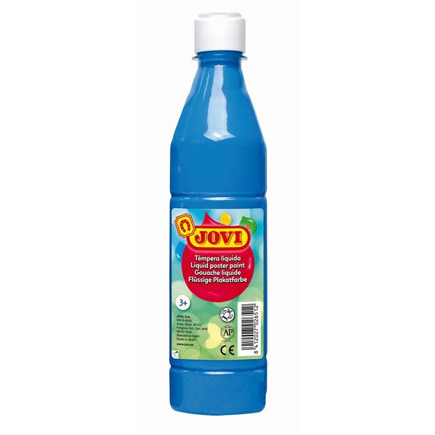 Skystas guašas buteliuke JOVI 500 ml, mėlyna sp.
