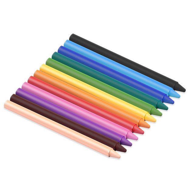 Va&scaron;kinės kreidelės JOVI Plasticolor, 12 spalvų 6